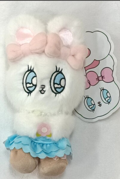 Esther Bunny むにゅぐるみマスコットパーティー クリームバニー エスターバニー 白 ぬいぐるみ キーホルダー