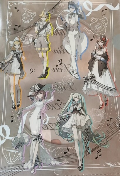 初音ミクシンフォニーコラボカフェ「After Party in Yokohama」クリアファイル 巡音ルカ鏡音レン鏡音リンKAITOMEIKO イーアニ イーディス