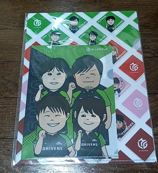 Mリーグ23-24 赤坂ドリブンズ 丸山奏子イラストクリアファイル 園田賢鈴木たろう浅見真紀渡辺太 麻雀