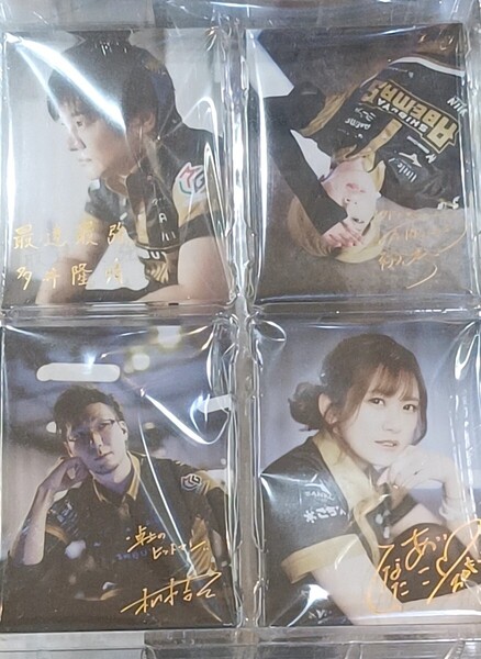 Mリーグ24-25 渋谷ABEMAS 撮りおろしアクリルミニブロック 多井隆晴白鳥翔松本吉弘日向藍子 麻雀