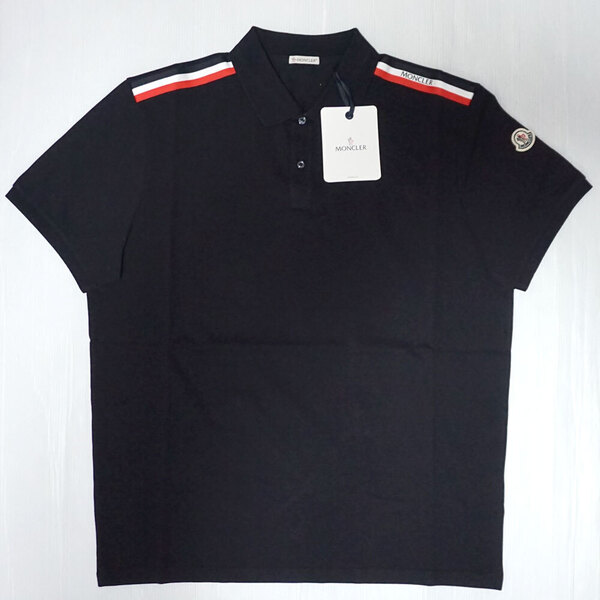 新品・本物 モンクレール MONCLER 鹿の子 ポロシャツ メンズ 091 8A00020 89A16 77X ダークネイビー XXL