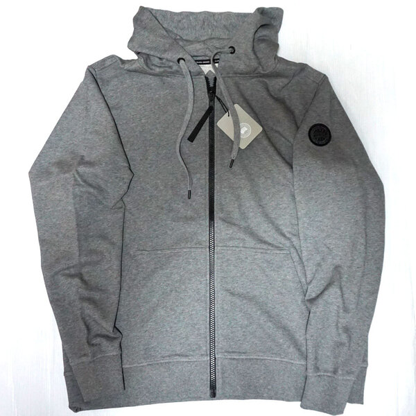 新品・本物 カナダグース CANADA GOOSE ブラックレーベル ジップパーカー メンズ 7401MB 717 STONE HEATHER グレー XXL