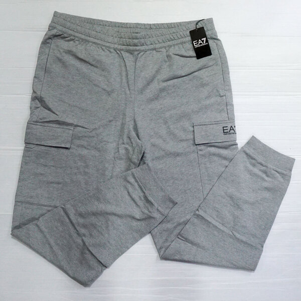 新品・本物 EMPORIO ARMANI EA7 エンポリオ・アルマーニ カーゴパンツ スウェット メンズ 8NPP67 PJVRZ 3905 グレー 3XL