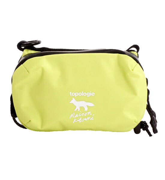 新品・本物 メゾンキツネXトポロジー MAISON KITSUNEXTOPOLOGIE ミニポーチ 単品 SPOU056 0150 イエローグリーン