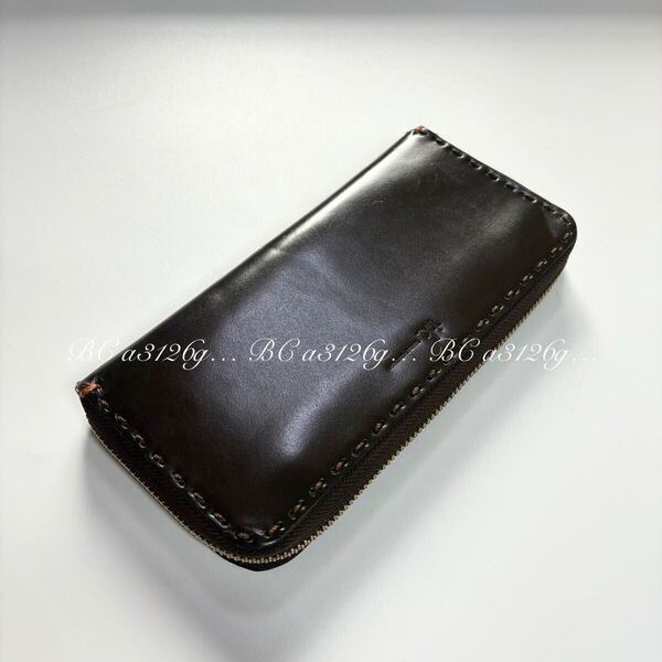 新品 tk. TAKEO KIKUCHI レザーウォレット BROWN LEATHER タケオキクチ 本革 長財布 サイフ ラウンドジップ