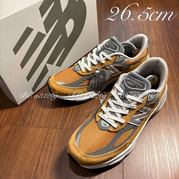 USA製 新品 New balance 990V6 26.5cm メンズ ニューバランス U990TN6 スニーカー シューズ Dワイズ 軽量 Fuel Cell搭載モデル 箱付き