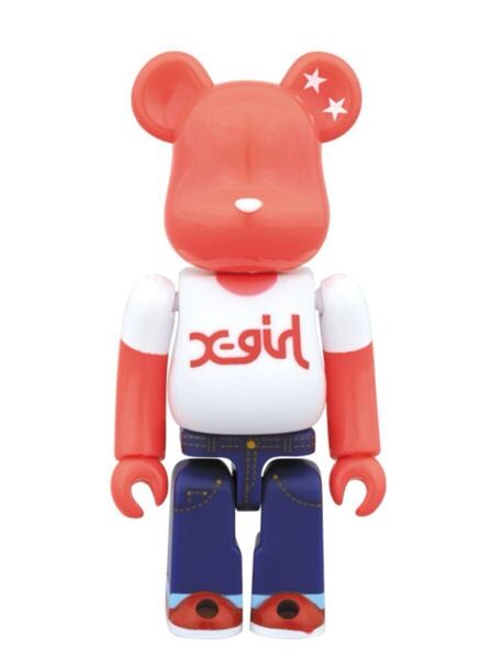BE@RBRICK X-girl 100% ベアブリック 2014年 パッケージ未開封 No.000xg20 メディコムトイ MEDICOM TOY 限定品 20周年