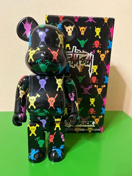 BE@RBRICK 400% STUSSY DESTINY ベアブリック FUTURA メディコムトイ MEDICOM TOY 国内正規品 未使用品 2008年販売 No.000STUSSY08'