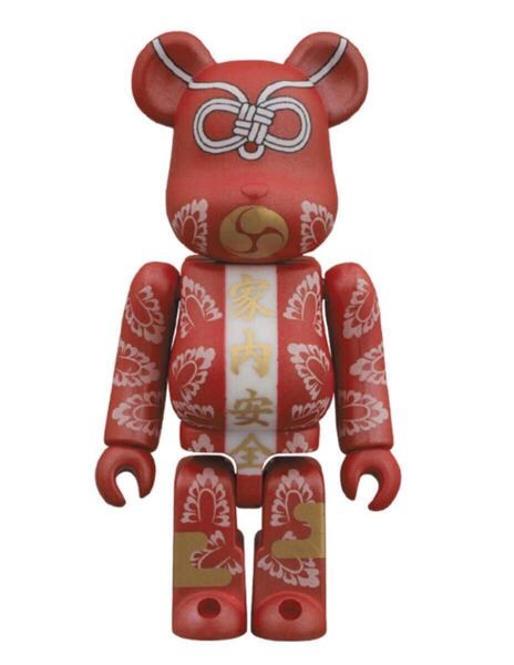 BE@RBRICK 100% グリーティング お守り 家内安全 ベアブリック 2013年 パッケージ未開封 No.000GD12 メディコムトイ MEDICOM TOY