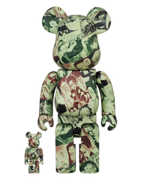 BE@RBRICK 100% & 400% 鬼滅の刃 ベアブリック メディコムトイ MEDICOM TOY 正規品 未使用品 2021年販売 吾峠呼世晴 週刊ジャンプ 集英社