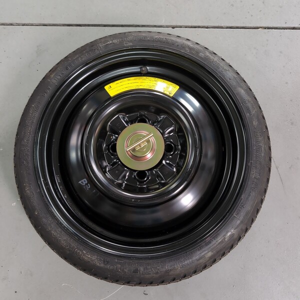 H18年式 日産 キューブ BZ11 純正 スペアタイヤ T105-70D14 14インチ テンパータイヤ J 14x4T BRIDGESTONE 250509-4
