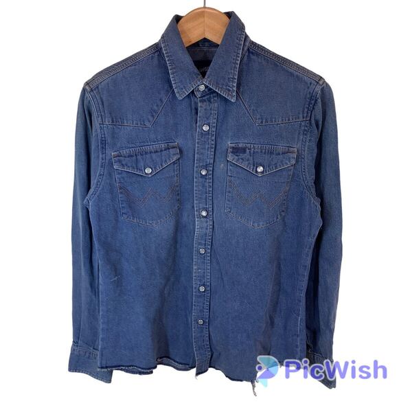 Wrangler ラングラー men's メンズ ウエスタンシャツ カウボーイシャツ 長袖 シャツ ロング アメカジ アメリカン デニム