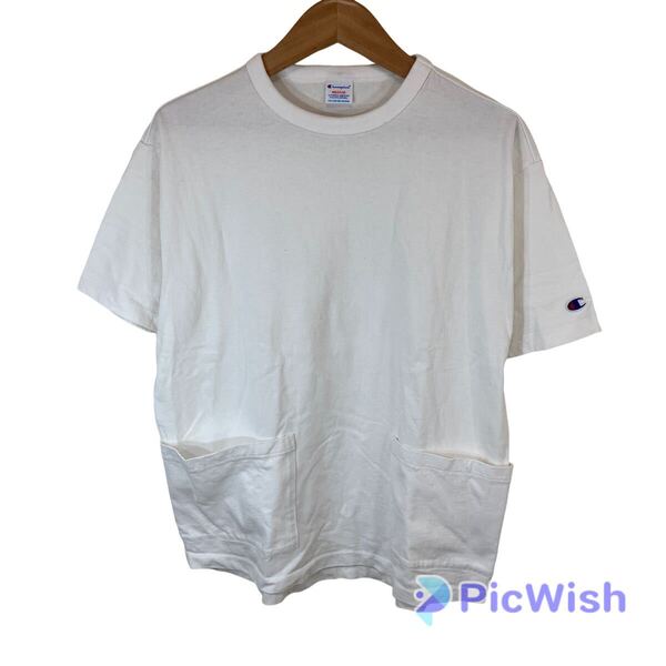 Champion チャンピオン men's メンズ 2Pocket short TEE 半袖 tシャツ トップス デカポケ ポケット ワンポイント アメカジ M