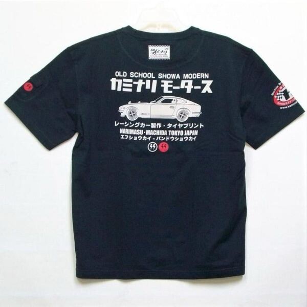 カミナリ モータース men's メンズ トップス 半袖 Tシャツ KMT-148 S30 アメカジ モーター系 旧車 昭和 フェアレディーZ 大排気量