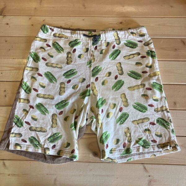 phatee hemp ファッティー men's メンズ beans 豆柄 ショートパンツ ハーフパンツ ショーツ アウトドア フェス キャンプ M