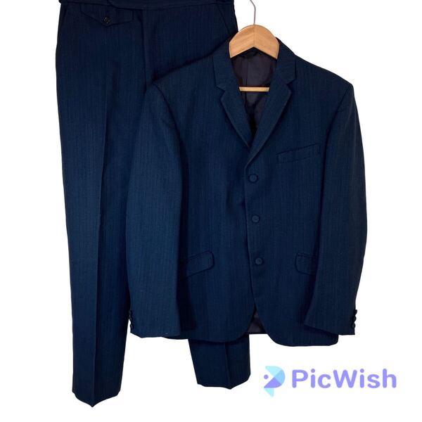60s 60年代 John Collier ジョンコリア men's メンズ ストライプ スーツ 上下セット セットアップ ビジネス フォーマル size:S