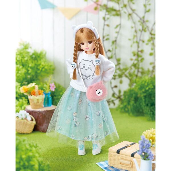 LD-08 ちいかわだいすきリカちゃん ちいかわ リカちゃん 人形 お洋服 コラボ ドール ちいかわカチューシャ くまさんポシェット