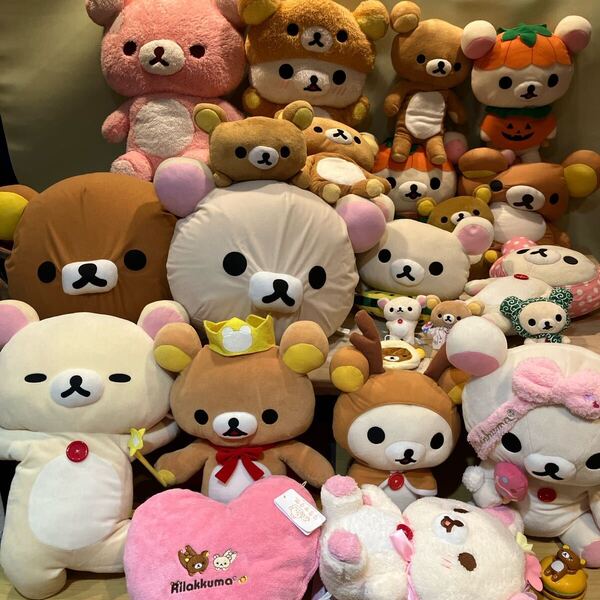 リラックマ キャラクター グッズ まとめ 色々 大量 ぬいぐるみ タグ付き 限定 一番くじ BIG ビッグサイズ 特大 ジャンボ XL