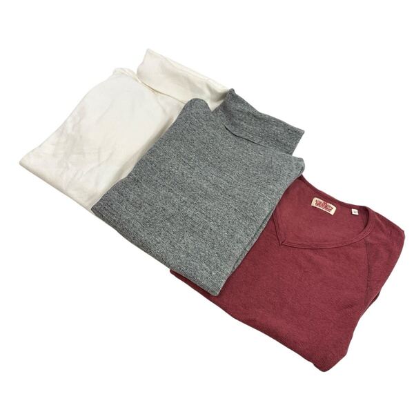 H.R.MARKET ハリウッドランチマーケット HOLLYWOOD RANCH MARKET men's メンズ タートルネック Vネック 半袖 長袖 tシャツ 3枚 2