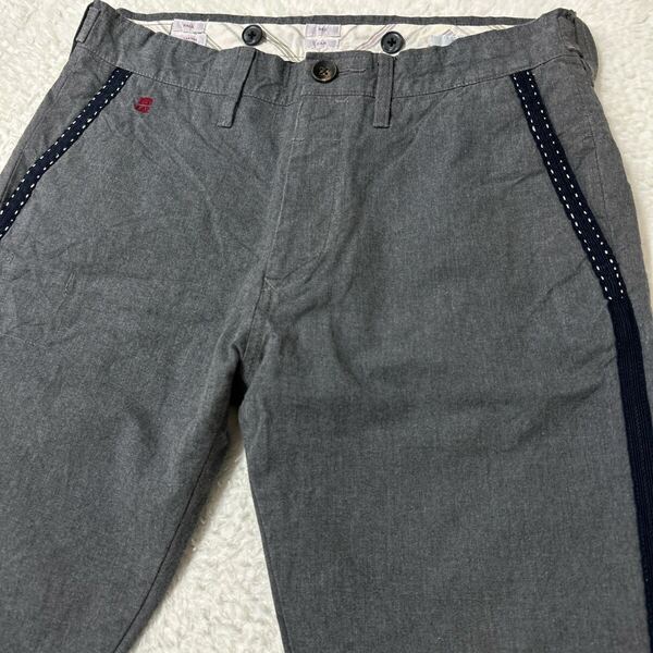 日本製 PAUL SMITH RED EAR メンズL ポールスミス レッドイヤー チノパン spartan グレー スラックス ワークパンツ