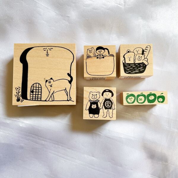 hanco makkey+ハンコマッキー スタンプ 5種セット はんこ