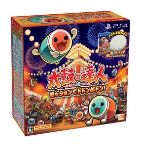 【中古】【PS4】太鼓の達人 セッションでドドンがドン! 同梱版 (ソフト+「太鼓とバチ for PlayStation (R) 4」1セットつき)