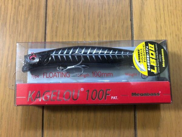 【新品】カゲロウ 100F (SP-C) BLACK BONE ブラックボーン KAGELOU メガバス 検索)98 124 125 ブローウィン 140 スネコン サスケ