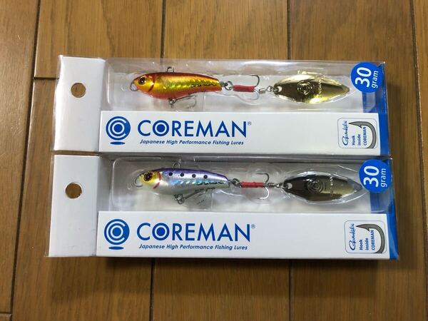【新品】コアマン パワーブレード 2個セット PB-30 アカキン イワシハラグロー 30g 検索)VJ IJ IP 12 13 20 24 30 16 22 28