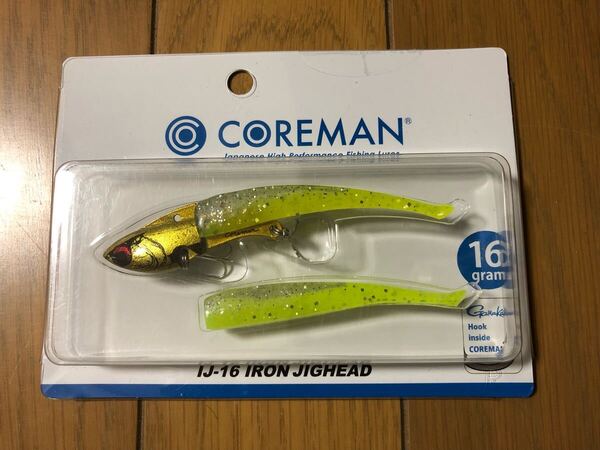 【新品】コアマン IJ-16 アイアンジグヘッド チャートバック 16g アルカリ 70 検索)VJ 22 28 アルカリシャッド 90 75