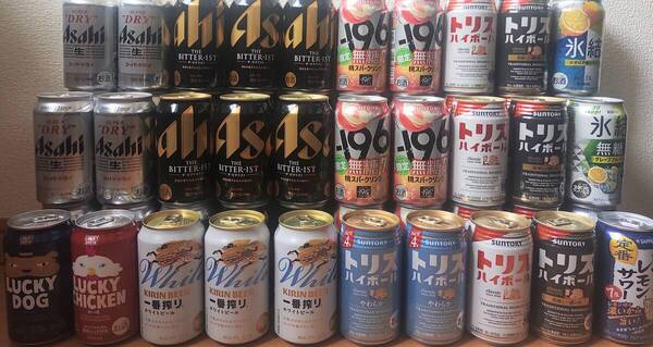 アサヒ スーパードライ ザ・ビタリスト トリスハイボール 一番搾りなど350ml60本 生ビール 氷結