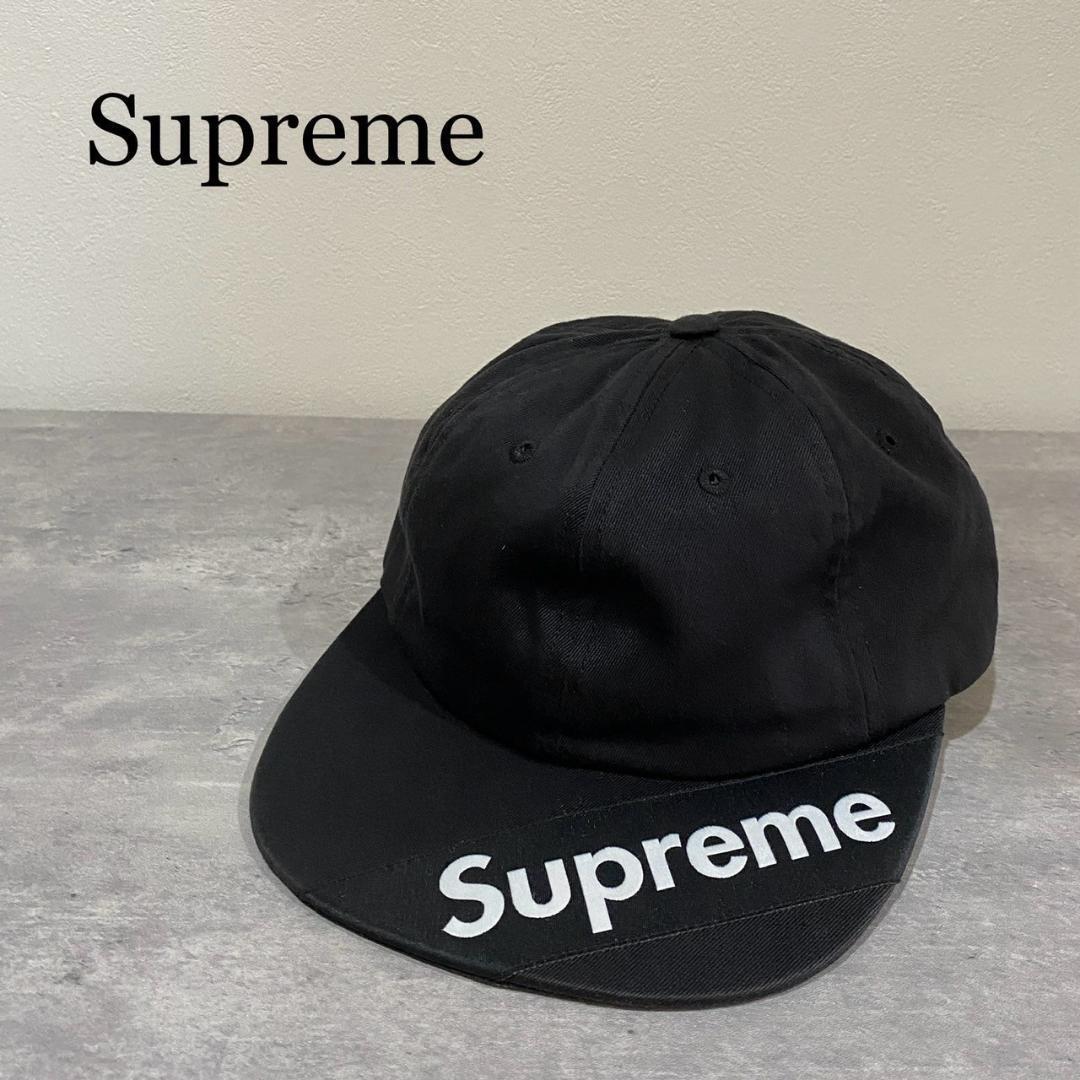 Supreme ジェットキャップ　黒　古着　ヴィンテーブラック　ロゴ Supreme シュプリーム ジェットキャップ ボックスロゴ 帽子