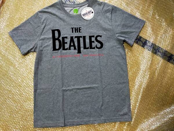 即決 未使用 タグ部分のプリントに剥げあり THE BEATLES ザ・ビートルズ Candlestick Park バックプリントあり Tシャツ Lサイズ