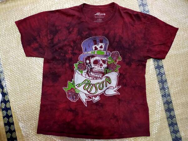 即決 POISON ポイズン Tシャツ タイダイ染め サイズXL ハードロック グラムメタル LAメタル