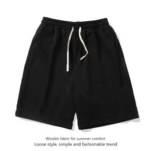 シンプル 無地 ショートパンツ ショーツ Mサイズ ブラック 男女兼用 新品