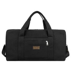 キャンバス ボストンバッグ トラベルバッグ トートバッグ 大容量 ブラック 新品