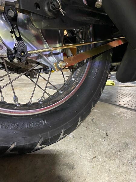 CB400F CB400T ワンオフ 真鍮 ブレーキロッド トルクロッド ヨンフォア CM400 CB400T cm250 cb250t バブ ホーク