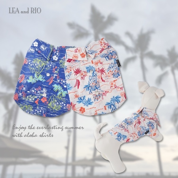 シャツ DD152 DD176トップス ハワイアン アロハシャツ 夏服 夏用 カジュアル ポップ 犬用 猫用 犬 猫 ペット 服 犬服 猫服 犬の服