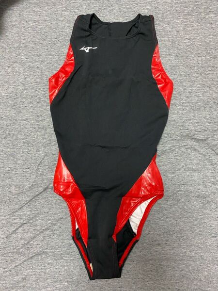【生産終了】MIZUNO 水球水着 ブラック×レッド XLサイズ ウォーターポロ ミズノ 競泳水着
