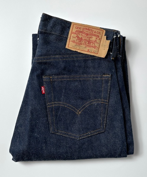 デッドストック 米国製 80s セルビッジ Levi’s 501 W29 L38 ビンテージ オリジナル アメリカ米国製 セルビッチ 赤耳 Led Line 1501-0117