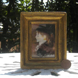 東澤雅晴のミニチュア絵画 ルノワール マルコ 模写一点モノ