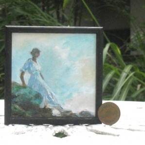 東澤雅晴のミニチュア絵画 チャールズ・コートニー 模写一点モノ