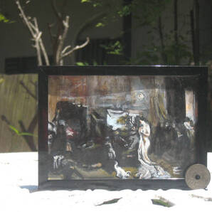 東澤雅晴のミニチュア絵画 クールベ アトリエ 一点モノ