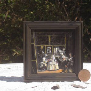 東澤雅晴のミニチュア絵画 ベラスケス ラス・メラーニ 模写一点モノ