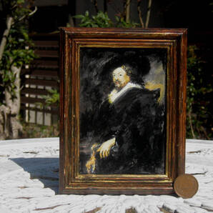 東澤雅晴のミニチュア絵画 ルーベンス 自画像 一点モノ