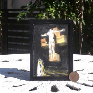 東澤雅晴のミニチュア絵画 ダリ イエス 一点モノ