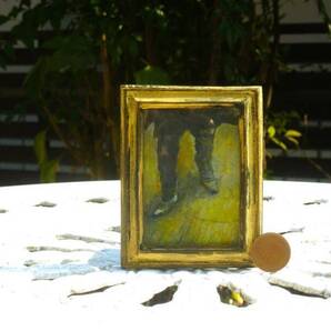 東澤雅晴のミニチュア絵画 ワイエス ブーツ 一点モノ