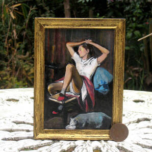 東澤雅晴のミニチュア絵画 バルディス 模写一点モノ