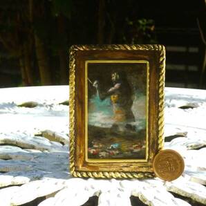 東澤雅晴のミニチュア絵画 ゴヤ 巨人 模写一点モノ