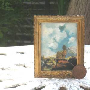 東澤雅晴のミニチュア絵画 マックスフィールド・パリッシュ 模写一点モノ