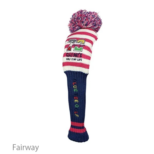 ◆【FW-ピンク】ブルーティーゴルフ【ゴルフデイズ GOLF DAY`S】フェアウェイ用ニツトヘッドカバー BLUE TEE GOLF HC-003 送料無料